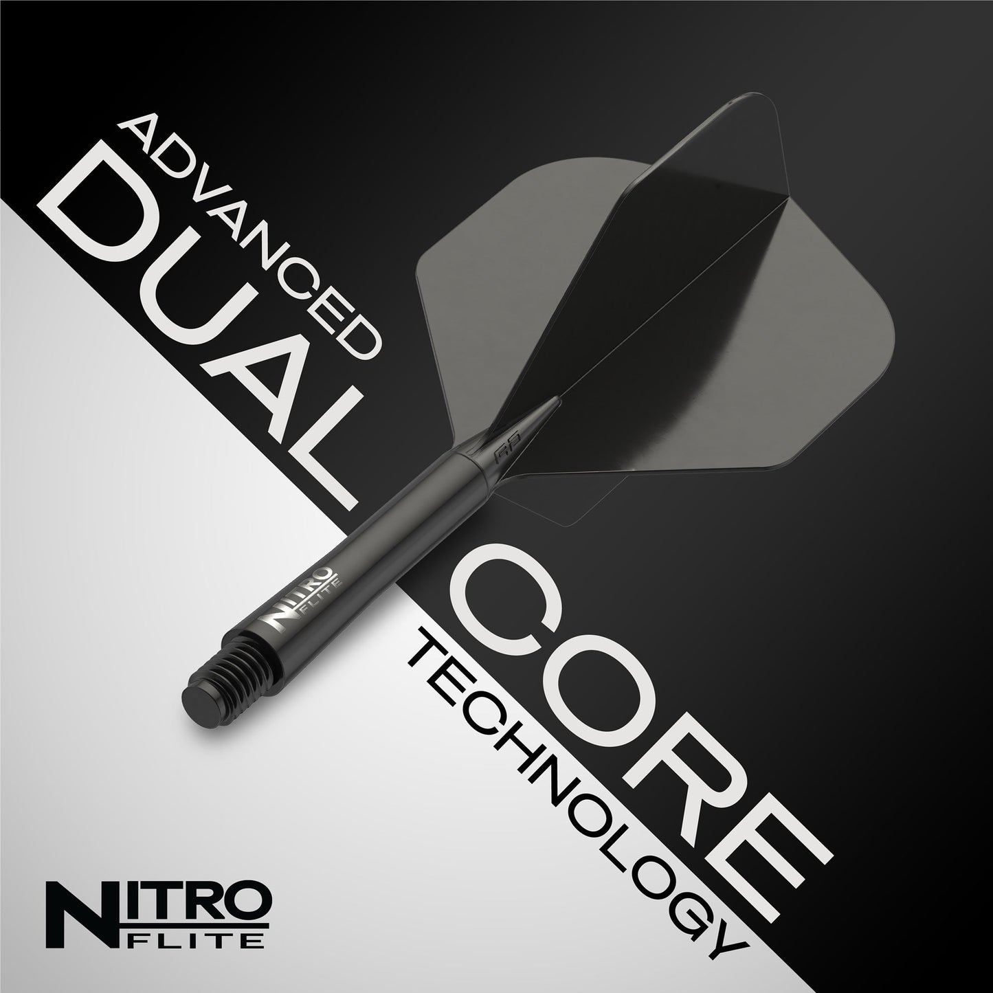 Nitro Flite -  Integrated Flight and Shaft Black & Black