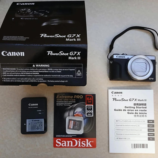 Canon Powershot G7X Mark III Camera Silver please...