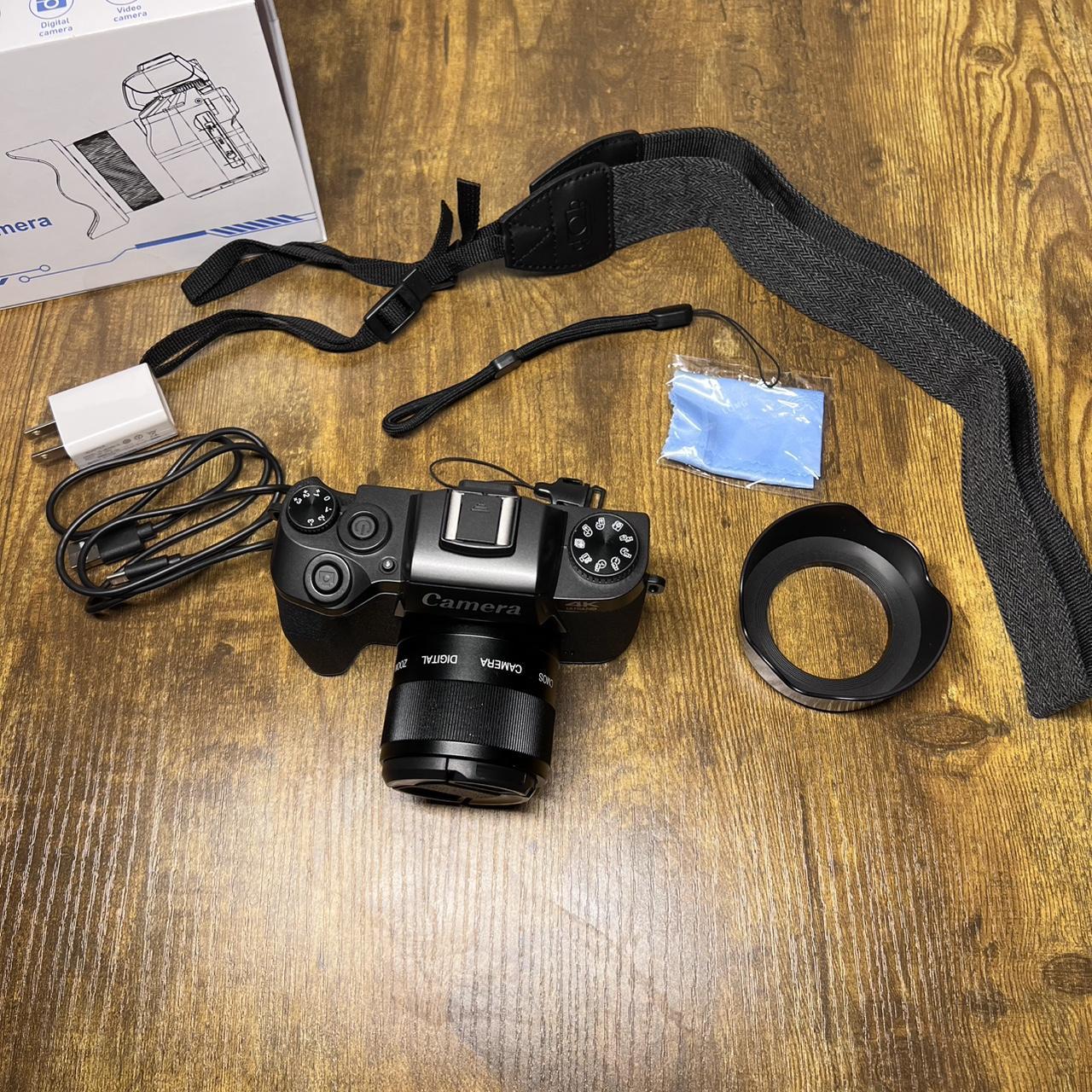 4K Ultra HD digital camera with 16MP lens, 1080p...