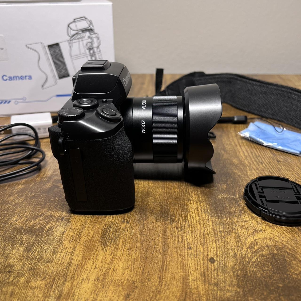 4K Ultra HD digital camera with 16MP lens, 1080p...